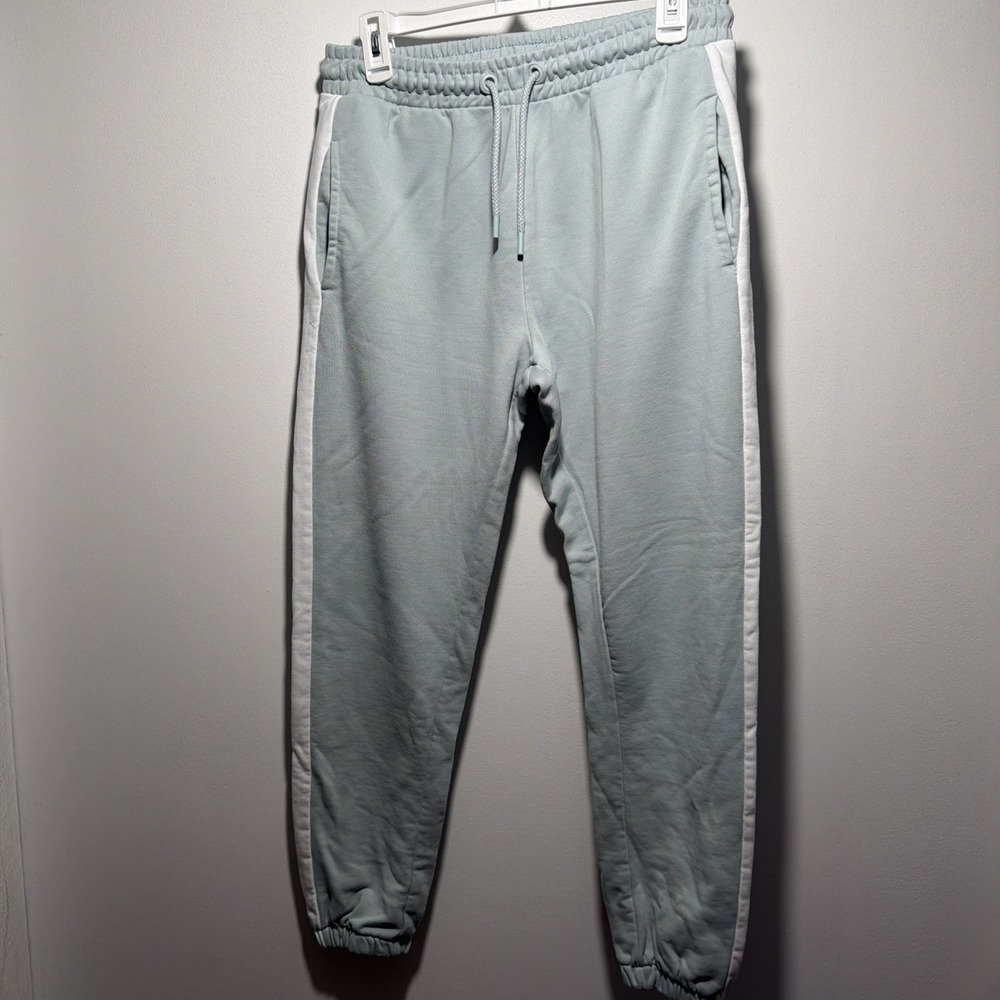 OVS Women's Blue Sweatpants Medium Cotton Blend Elastic Waist Casual